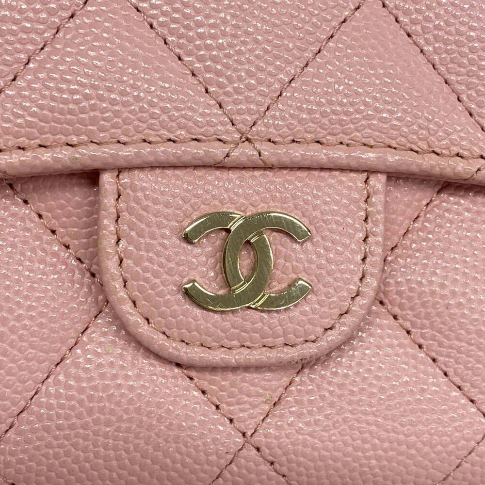 CHANEL Pink Caviar Leather Wallet - Picture 7 of 8
